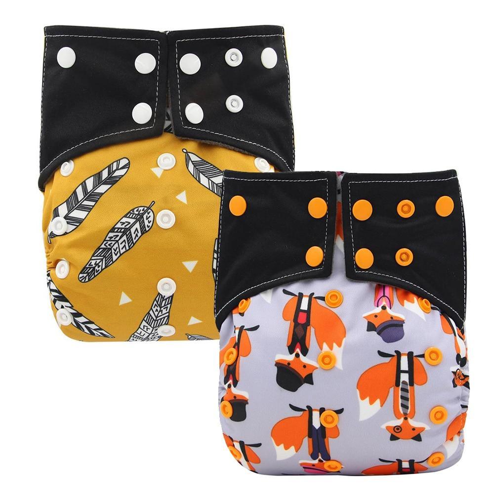 All-In-One Cloth Diaper for Baby Bamboo Charcoal Eco-friendly Baby Cloth Diaper