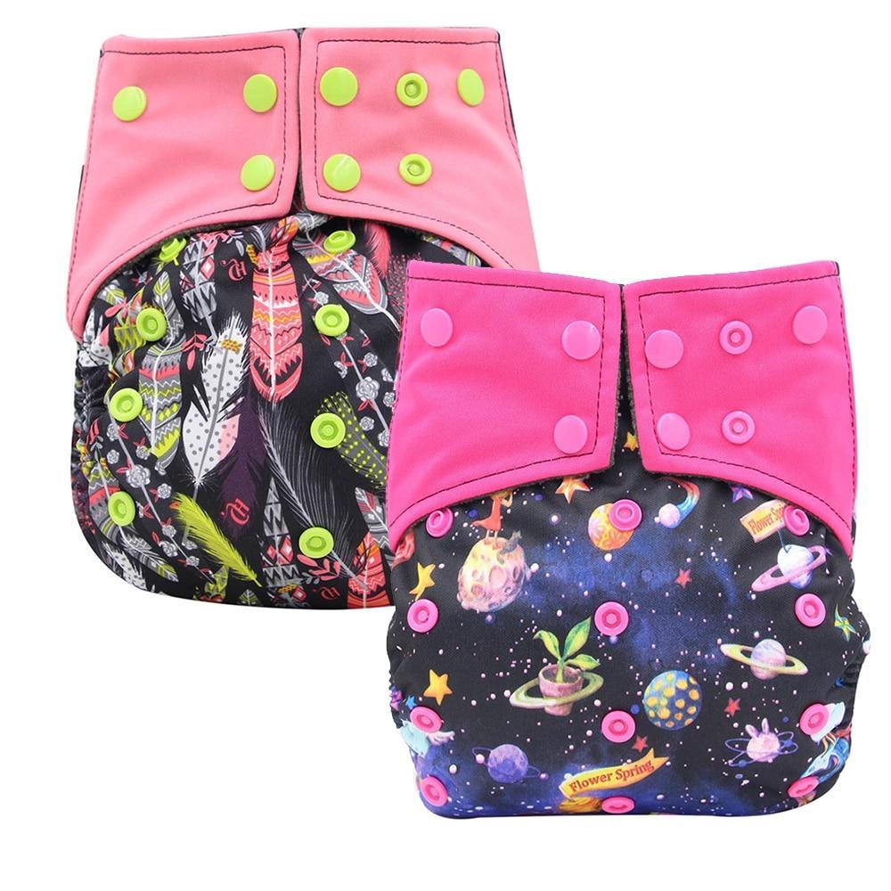 All-In-One Cloth Diaper for Baby Bamboo Charcoal Eco-friendly Baby Cloth Diaper