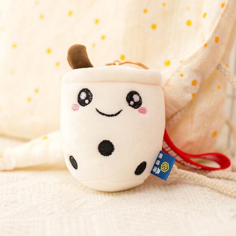 Boba Keychains 3 Pack Cute Fabric Bag Charm Set