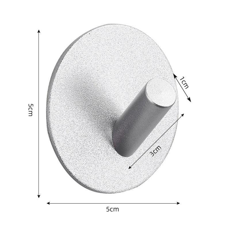 Adhesive Wall Hooks Mounted Door Key Cloth Coat Bathroom Robe Hanger Kitchen Hardware Rack Shelf Bag Hook Organizer For Hanging Bathroom Toilet Sticky Hook