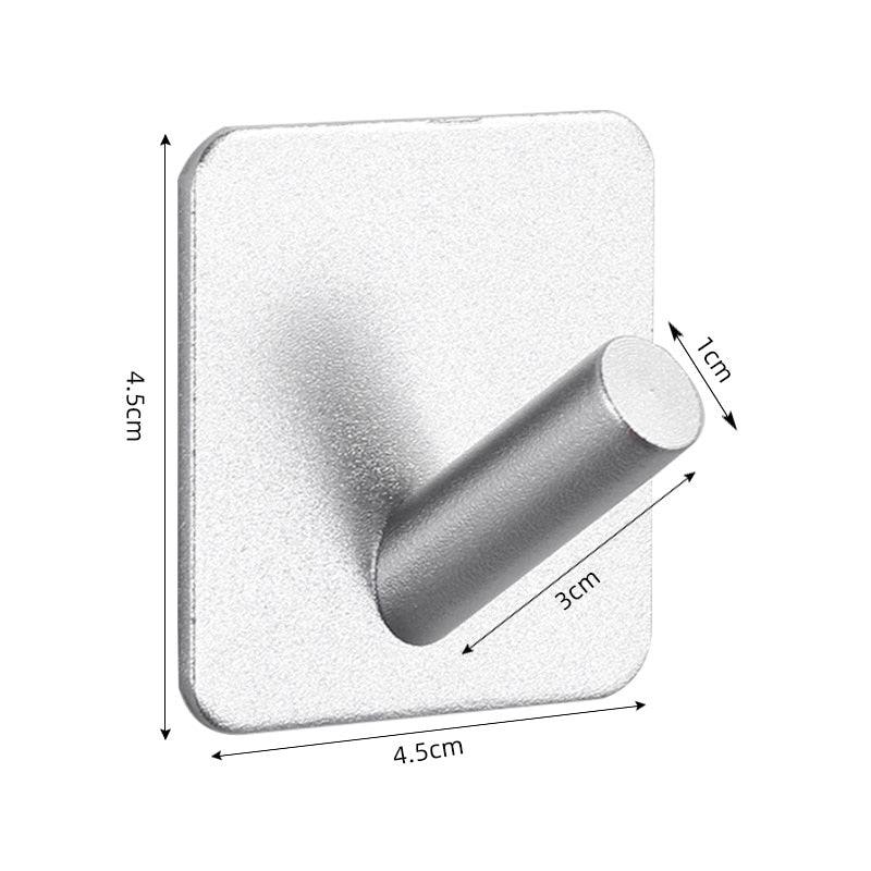 Adhesive Wall Hooks Mounted Door Key Cloth Coat Bathroom Robe Hanger Kitchen Hardware Rack Shelf Bag Hook Organizer For Hanging Bathroom Toilet Sticky Hook