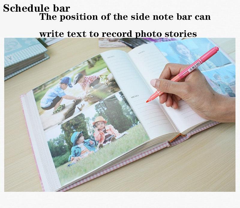 Baby Growth Commemorative Album Kindergarten Graduation Gift Postcard Storage Birthday 6-inch Photo Album 200 Sheets Home Decor House Decoration DIY Memorable Gifts For Loved Ones