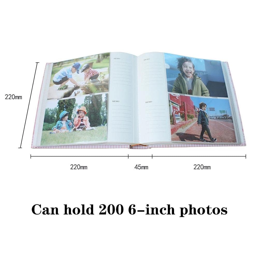 Baby Growth Commemorative Album Kindergarten Graduation Gift Postcard Storage Birthday 6-inch Photo Album 200 Sheets Home Decor House Decoration DIY Memorable Gifts For Loved Ones