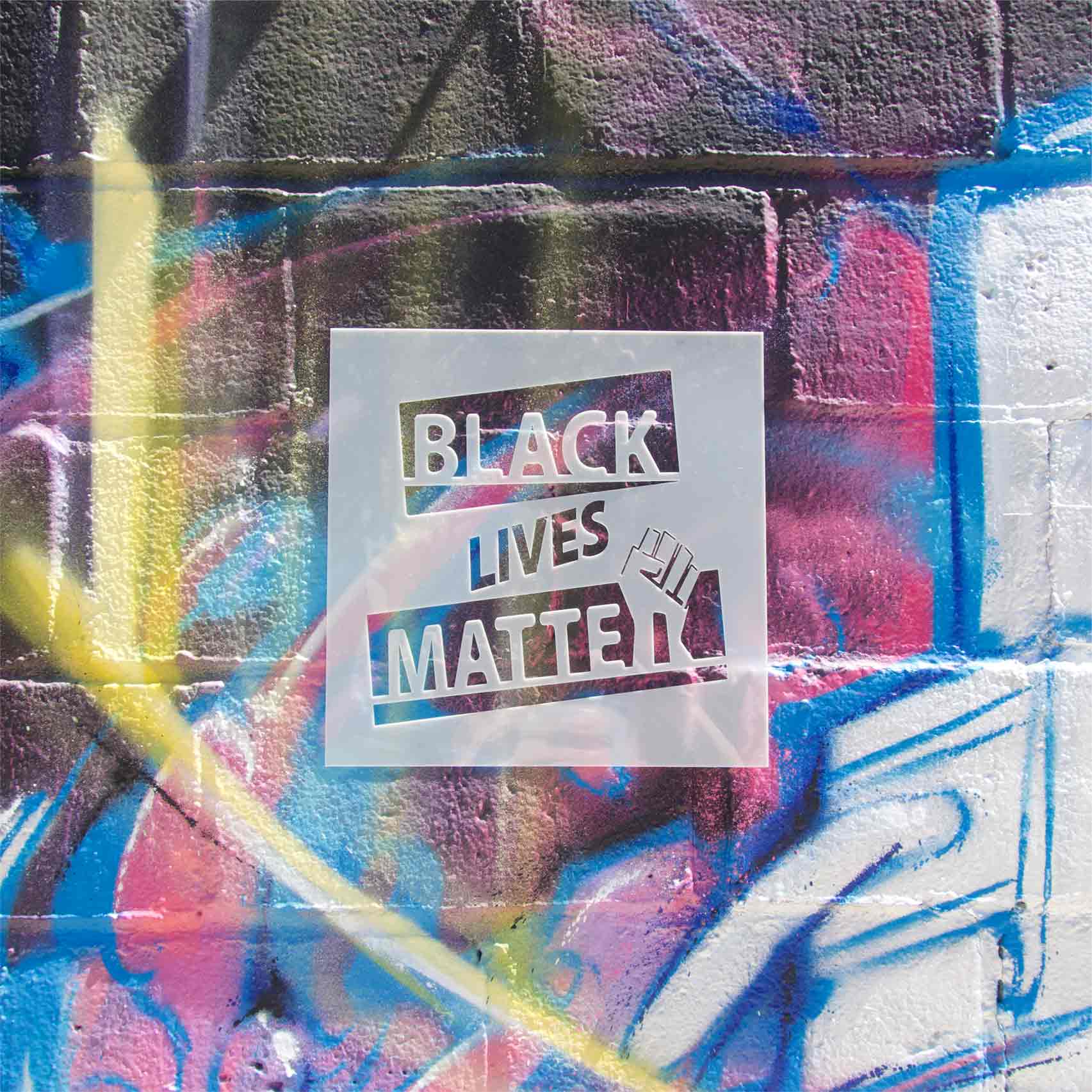 BLM Fist Stencil Set