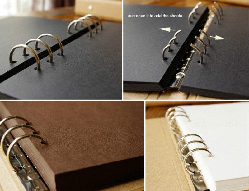 Blank Cover Albums Kraft Paper Diary Hand -Painted Graffiti Scrapbook Book Memory Album Home Decor House Decoration DIY Memorable Gifts For Loved Ones