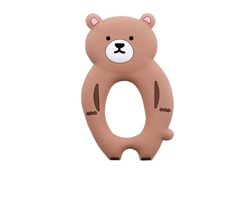 Baby Teether Silicone Rabbit Food Grade Bunny Teether Nursing Teething Accessories Silicone Animal Teether For Kids and Baby