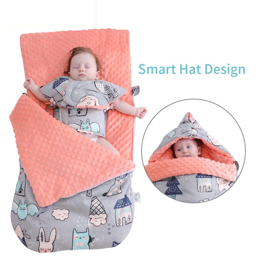 Newborn Baby Envelope Cocoon Model Sleeping Bag Infant Boy Girl Kids Sleep sack Swaddle Blanket For Baby Kids