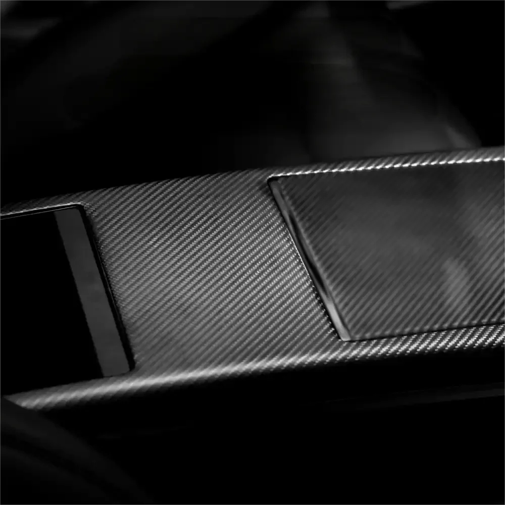 Carbon fiber Center console trim panel for Model S/X 2022+