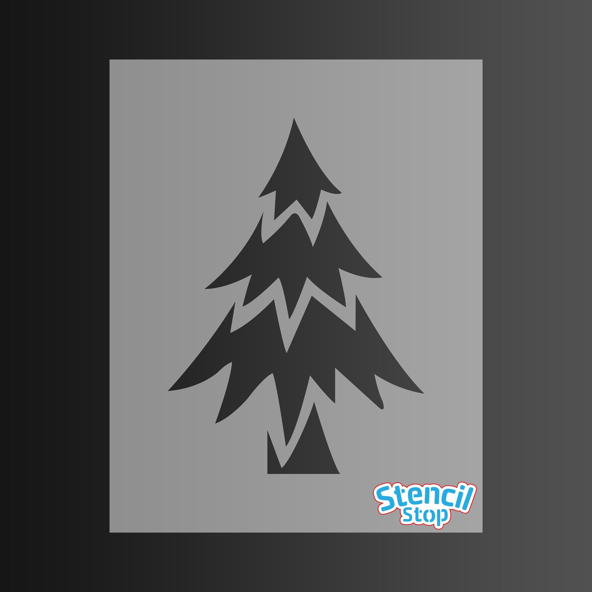 Simple Christmas Tree Stencil
