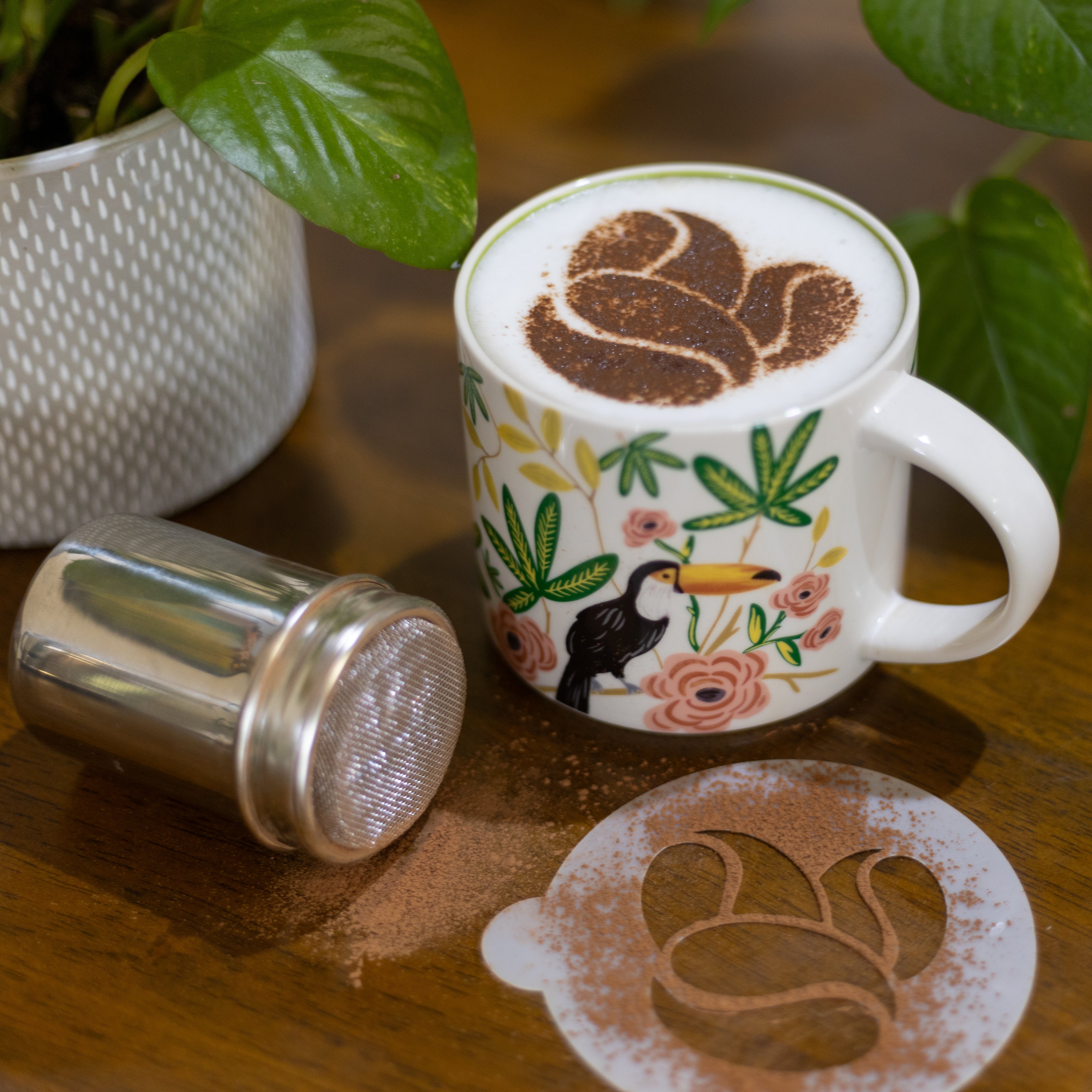 Christmas Coffee Stencils