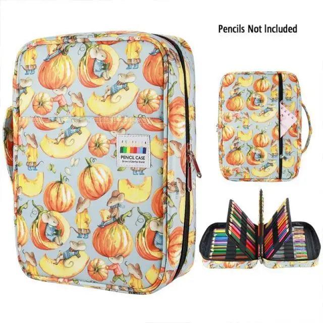 Colorful Large Capacity Pencil Bag Organizer Portable Multilayer Holder Big Pencil Bag