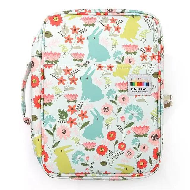 Colorful Large Capacity Pencil Bag Organizer Portable Multilayer Holder Big Pencil Bag