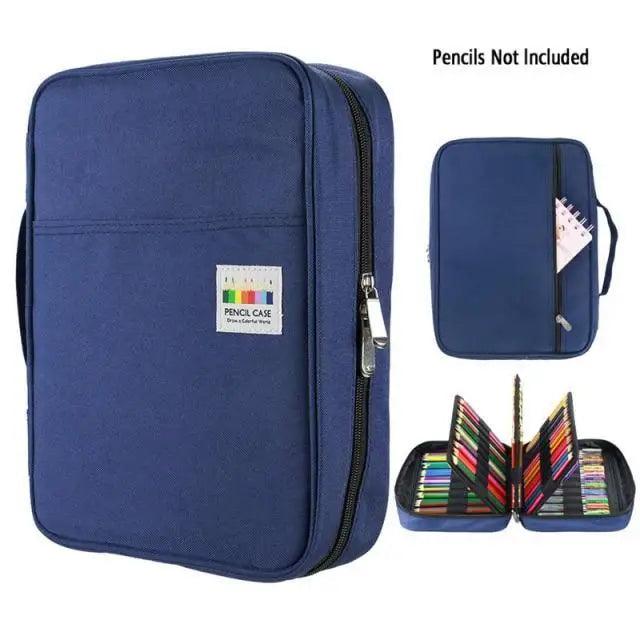 Colorful Large Capacity Pencil Bag Organizer Portable Multilayer Holder Big Pencil Bag