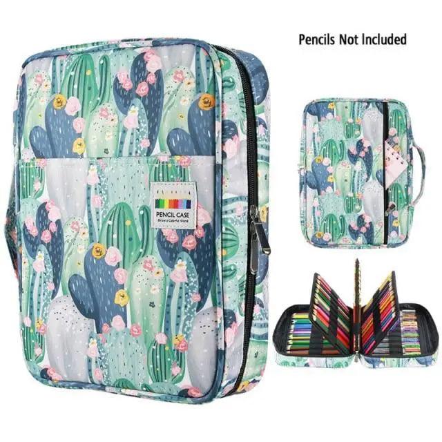 Colorful Large Capacity Pencil Bag Organizer Portable Multilayer Holder Big Pencil Bag