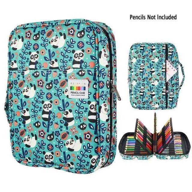 Colorful Large Capacity Pencil Bag Organizer Portable Multilayer Holder Big Pencil Bag