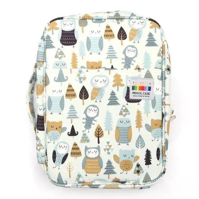 Colorful Large Capacity Pencil Bag Organizer Portable Multilayer Holder Big Pencil Bag