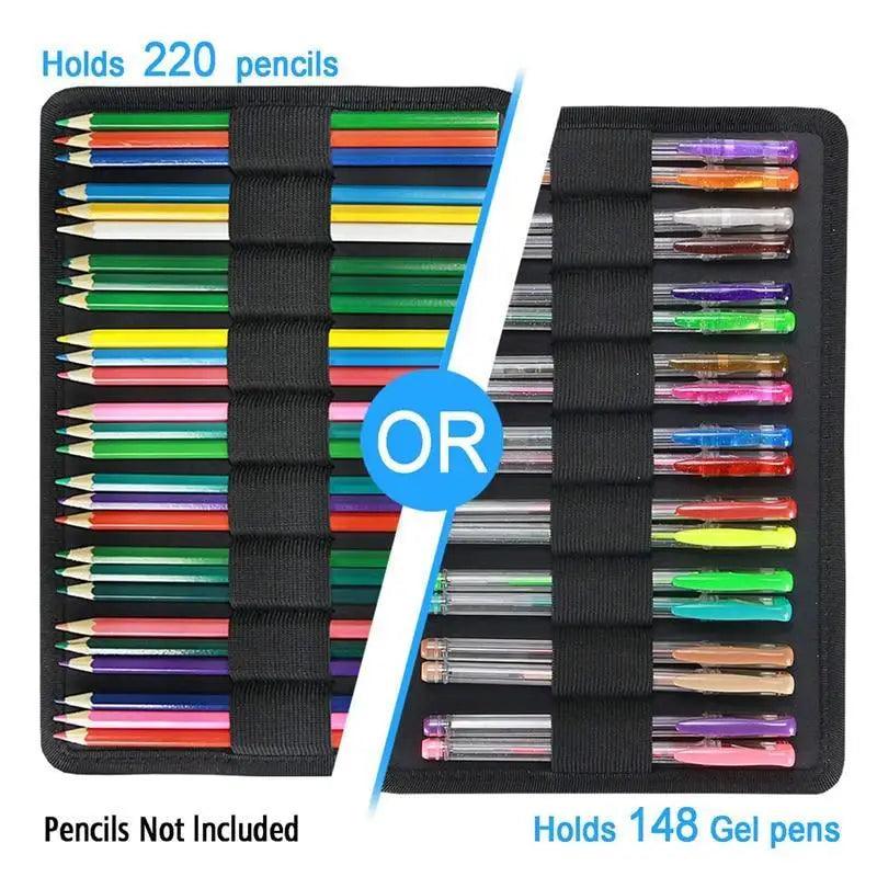 Colorful Large Capacity Pencil Bag Organizer Portable Multilayer Holder Big Pencil Bag