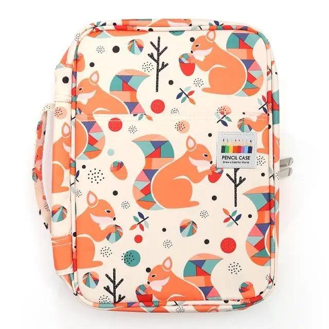 Colorful Large Capacity Pencil Bag Organizer Portable Multilayer Holder Big Pencil Bag