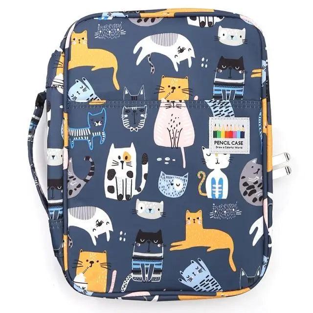 Colorful Large Capacity Pencil Bag Organizer Portable Multilayer Holder Big Pencil Bag
