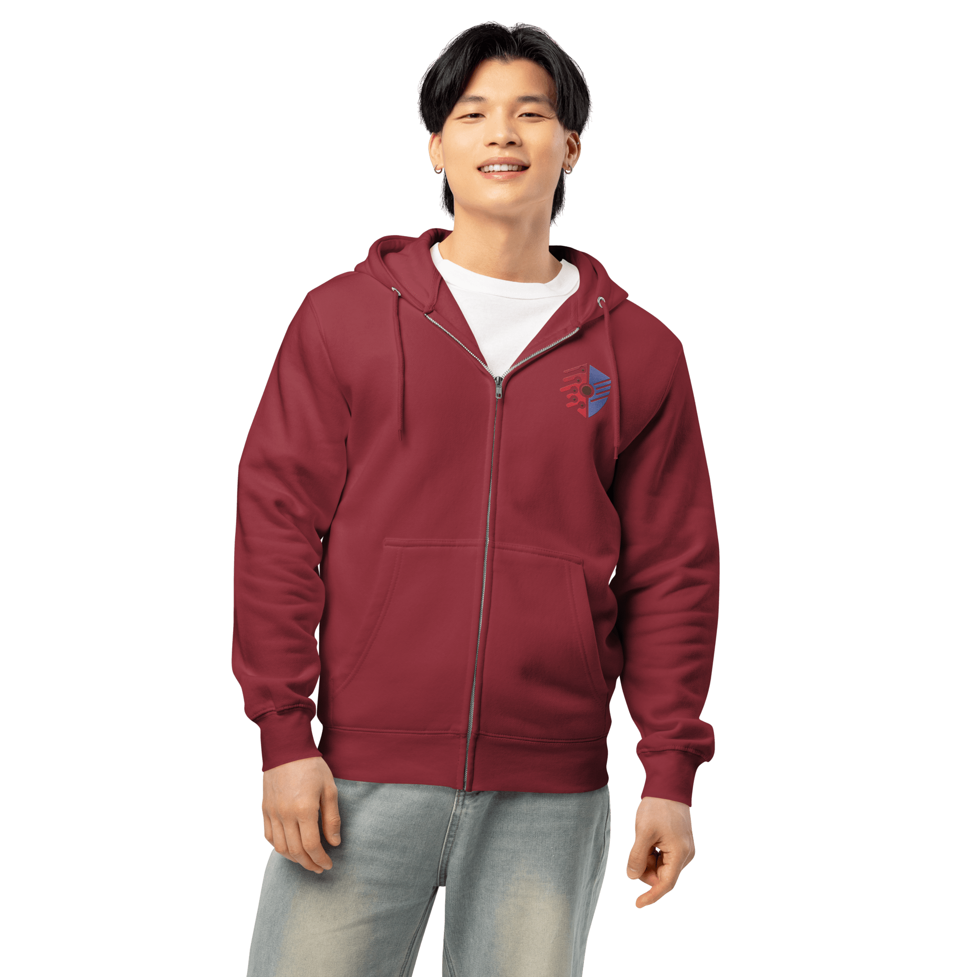 Cyber Shield Identity Premium Zip Hoodie – Cotton Blend