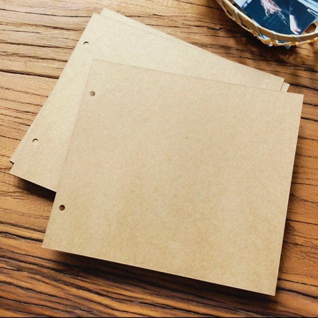 DIY Photo Albums Wedding Photo Scrapbook 20Pages Cover Self Adhesive Scrapbook Album Case Binding Hardcover Craft Blank Black Page Wedding and Anniversary Family Photo Album
