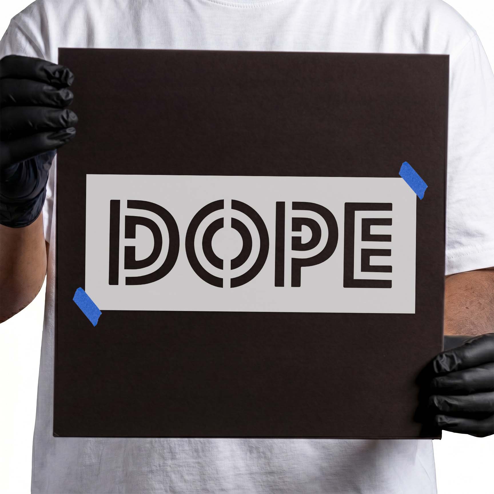 Dope Text Stencil
