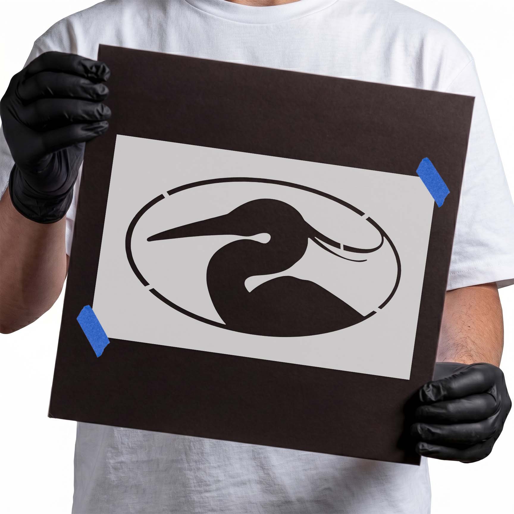 Heron Bird Stencil