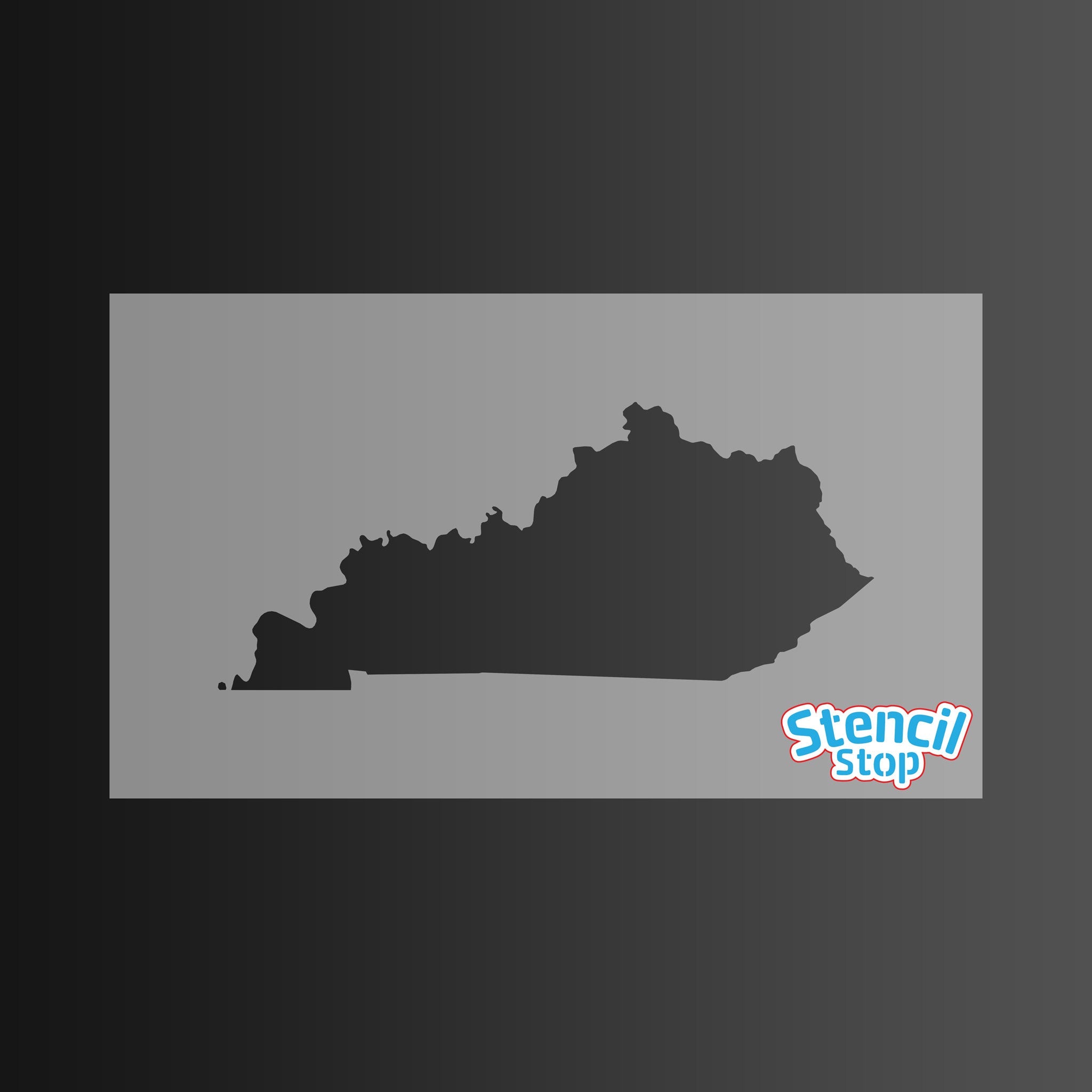 Kentucky State Outline Stencil