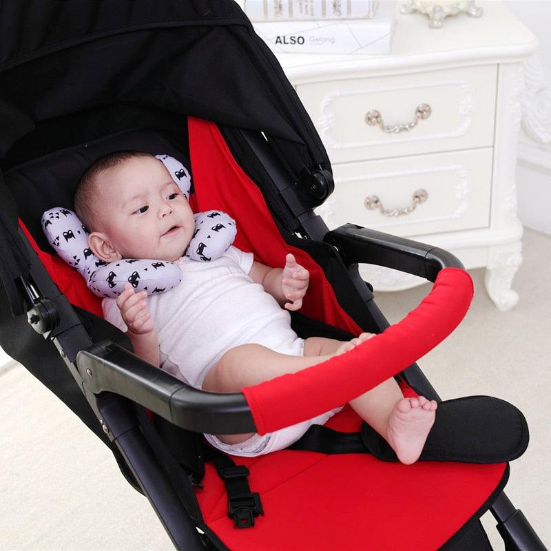 Kids Children Baby Pillow Soft Neck Support Infant Car Cushion U-Shape Cotton Infant Nursing Pillow Toddler Sleep Positioner Air Mesh Organic Cotton Protection for Flat Head Baby Pillow for Newborn Breathable Adjustable Infants and Baby Neck Head Support