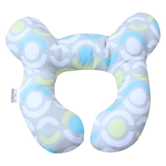 Kids Children Baby Pillow Soft Neck Support Infant Car Cushion U-Shape Cotton Infant Nursing Pillow Toddler Sleep Positioner Air Mesh Organic Cotton Protection for Flat Head Baby Pillow for Newborn Breathable Adjustable Infants and Baby Neck Head Support