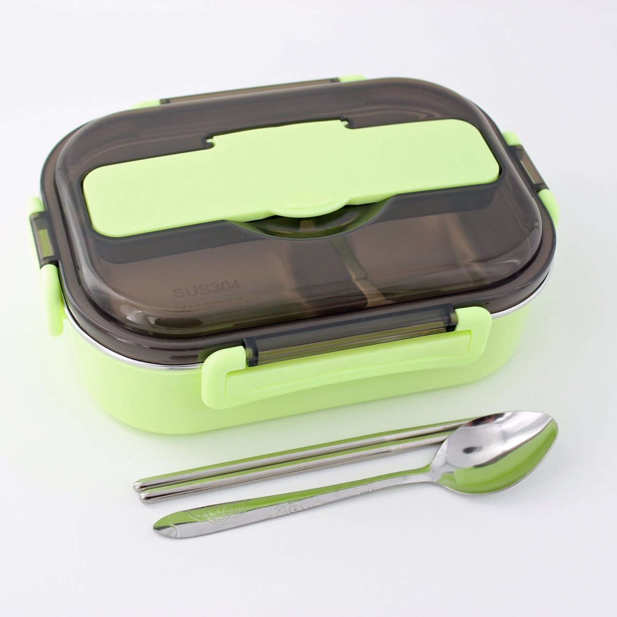 Bento Lunch Box – Includes Thermos Bag, Spoon & Chopsticks