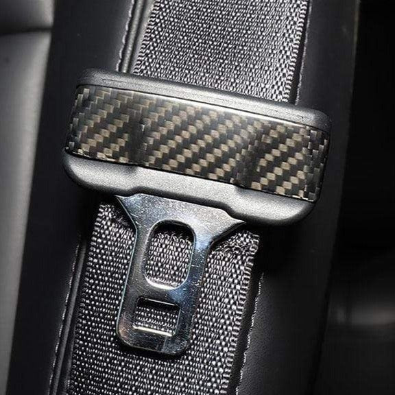Model 3 / Y Seat Belt Buckle Cover Trim - Carbon Fiber Interior Mods(2pcs)