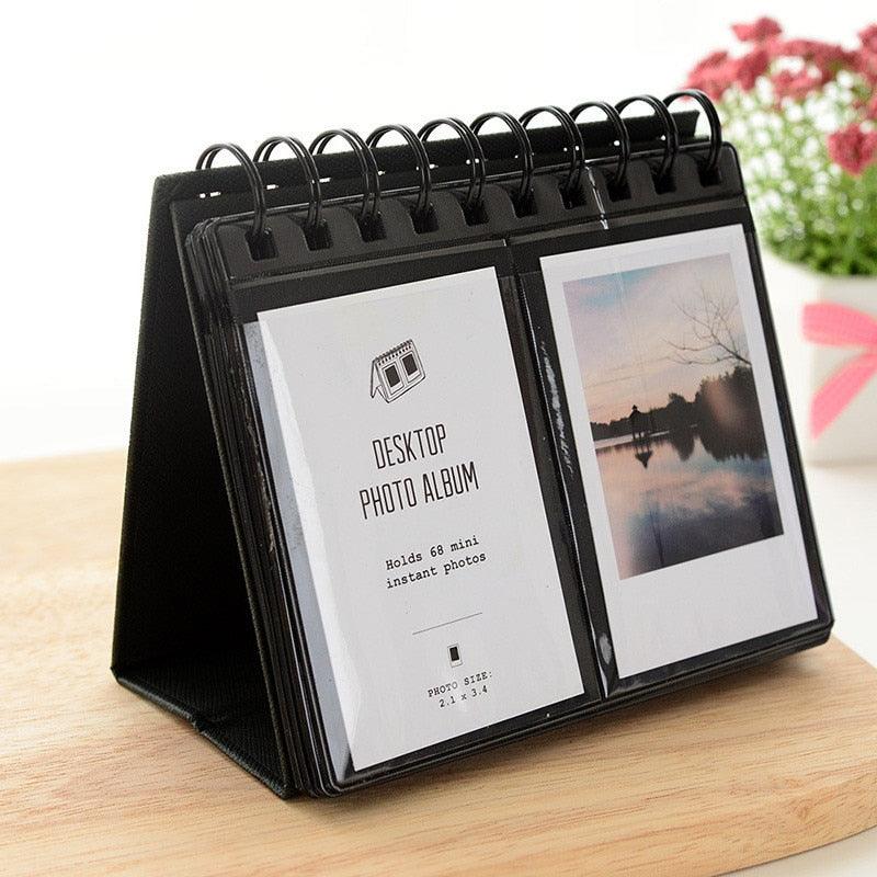 New Desktop Mini Standing Polaroid Photo Album Scrapbooking Photocards album for cards stamps Photo Frame Instar Tabletop Flip Calendar Photo Album Gifts For Everyone