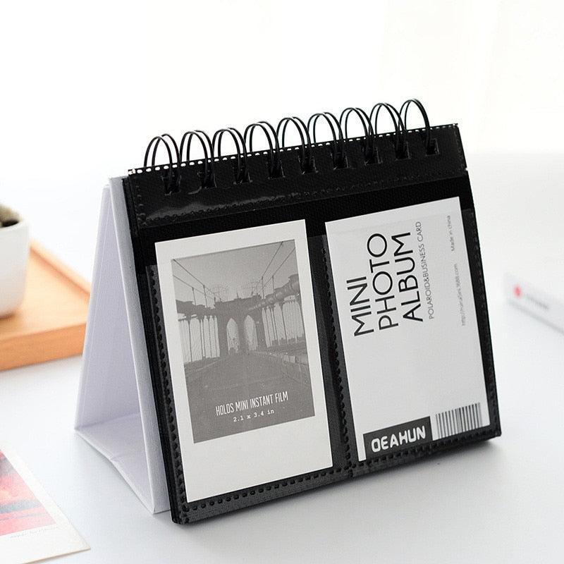 New Desktop Mini Standing Polaroid Photo Album Scrapbooking Photocards album for cards stamps Photo Frame Instar Tabletop Flip Calendar Photo Album Gifts For Everyone