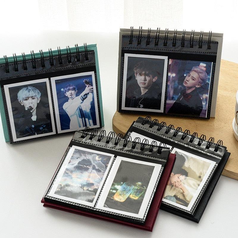 New Desktop Mini Standing Polaroid Photo Album Scrapbooking Photocards album for cards stamps Photo Frame Instar Tabletop Flip Calendar Photo Album Gifts For Everyone