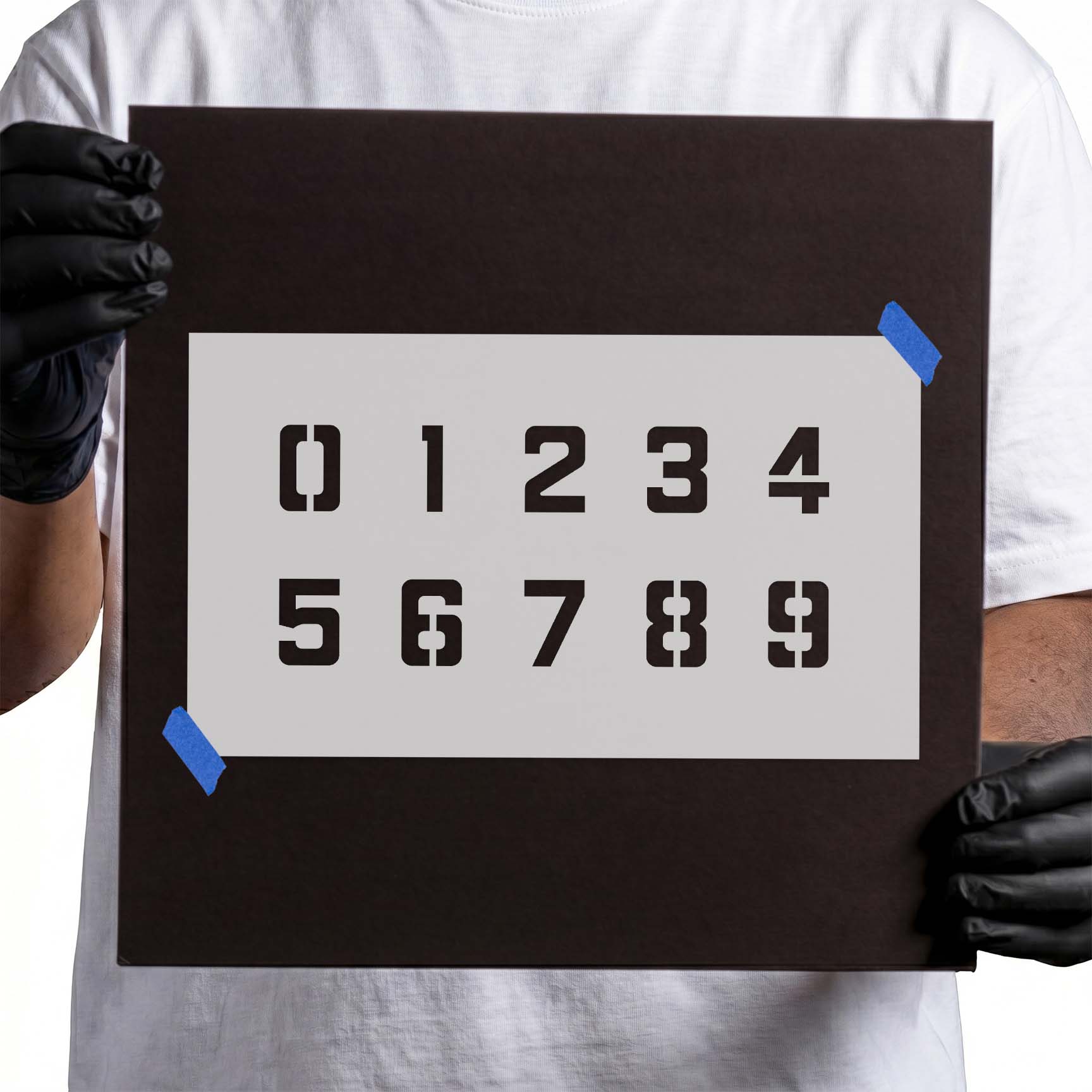 Number Stencil 0-9 Stencil