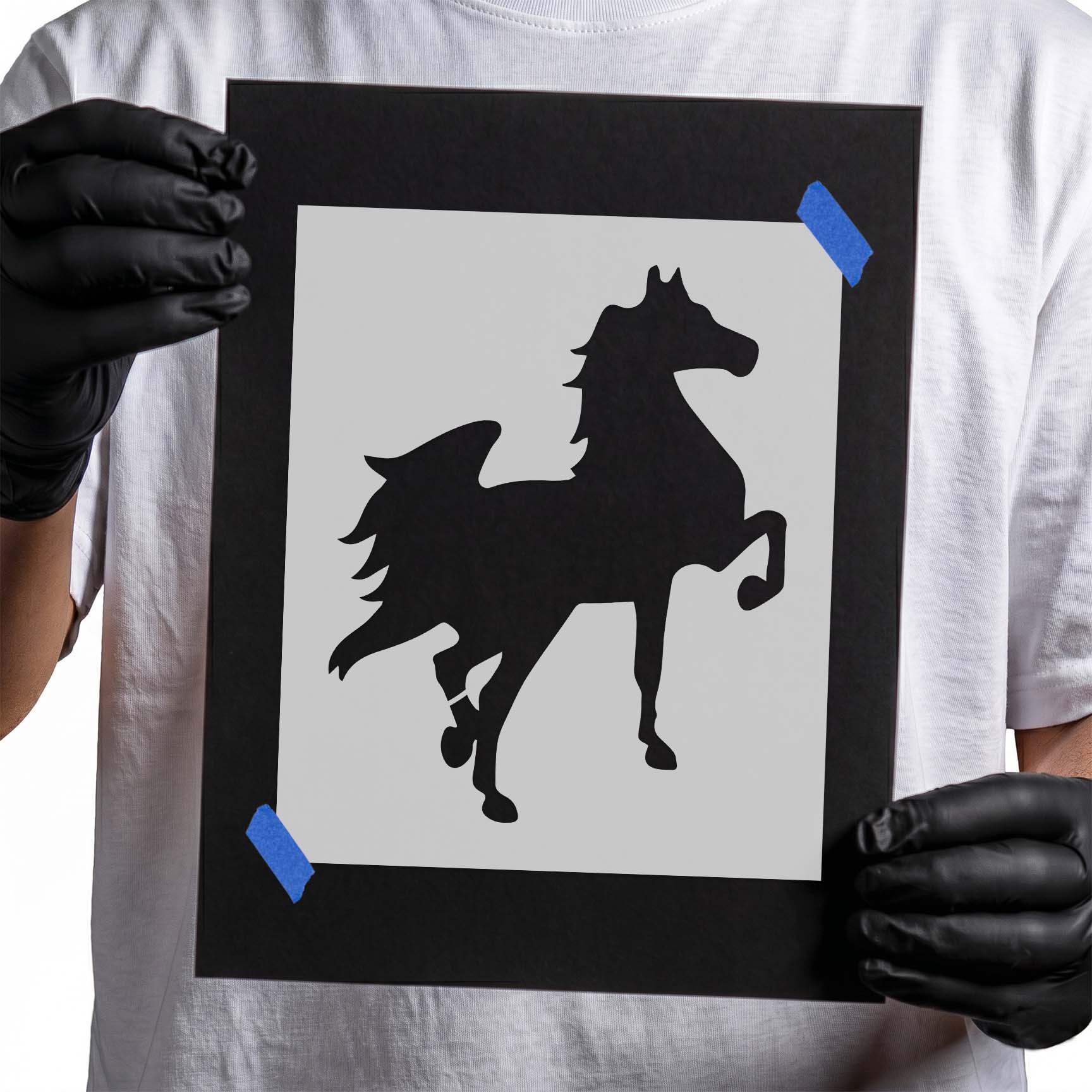 Prancing Horse Stencil