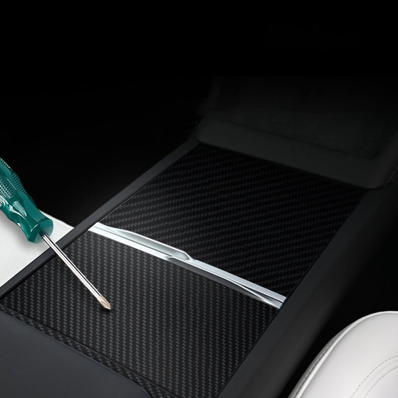 Real Carbon Panel Console Wrap for Tesla Model 3 Highland & Model Y Juniper