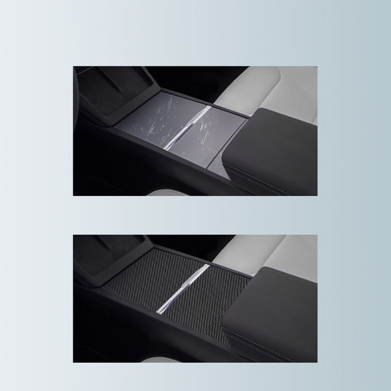Real Carbon Panel Console Wrap for Tesla Model 3 Highland & Model Y Juniper