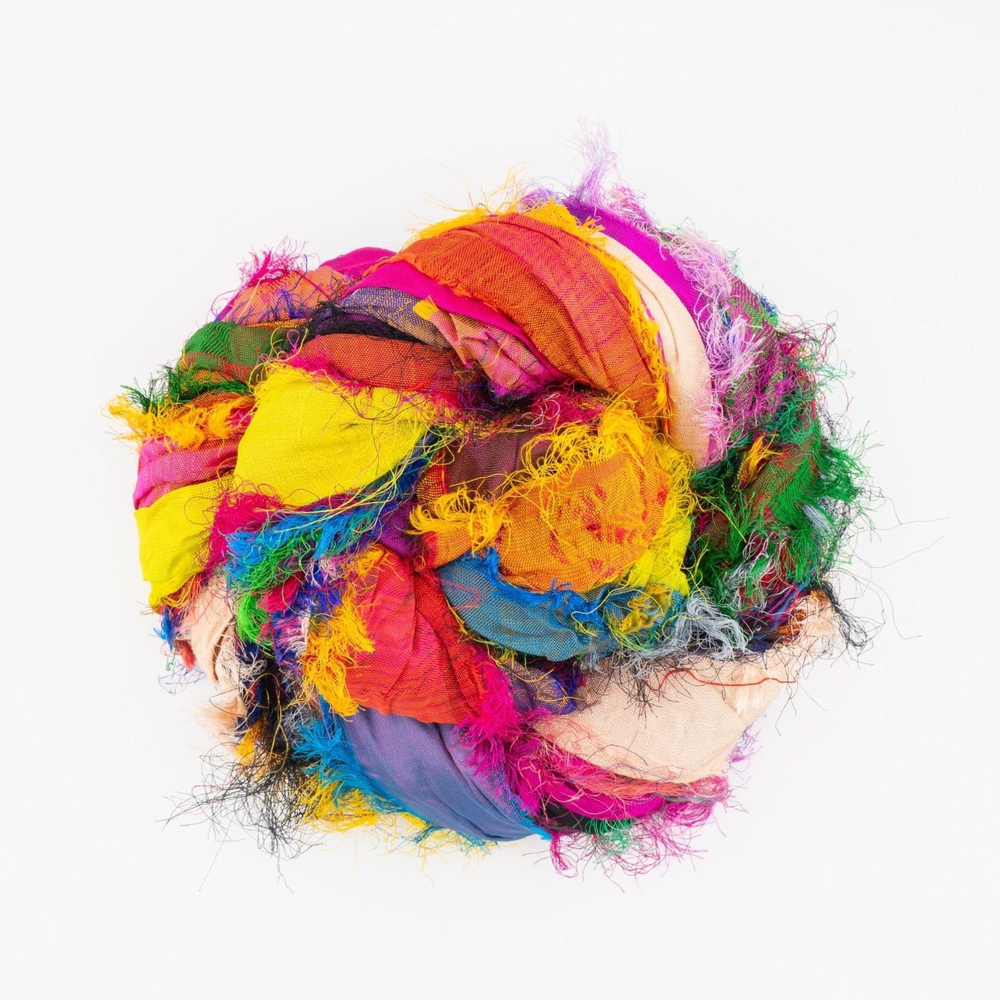 "Nicole's Favorite Ribbon" Recycled Sari Silk "Tibet Jewels"- Perfect for Crafting, Gift Wrap & More