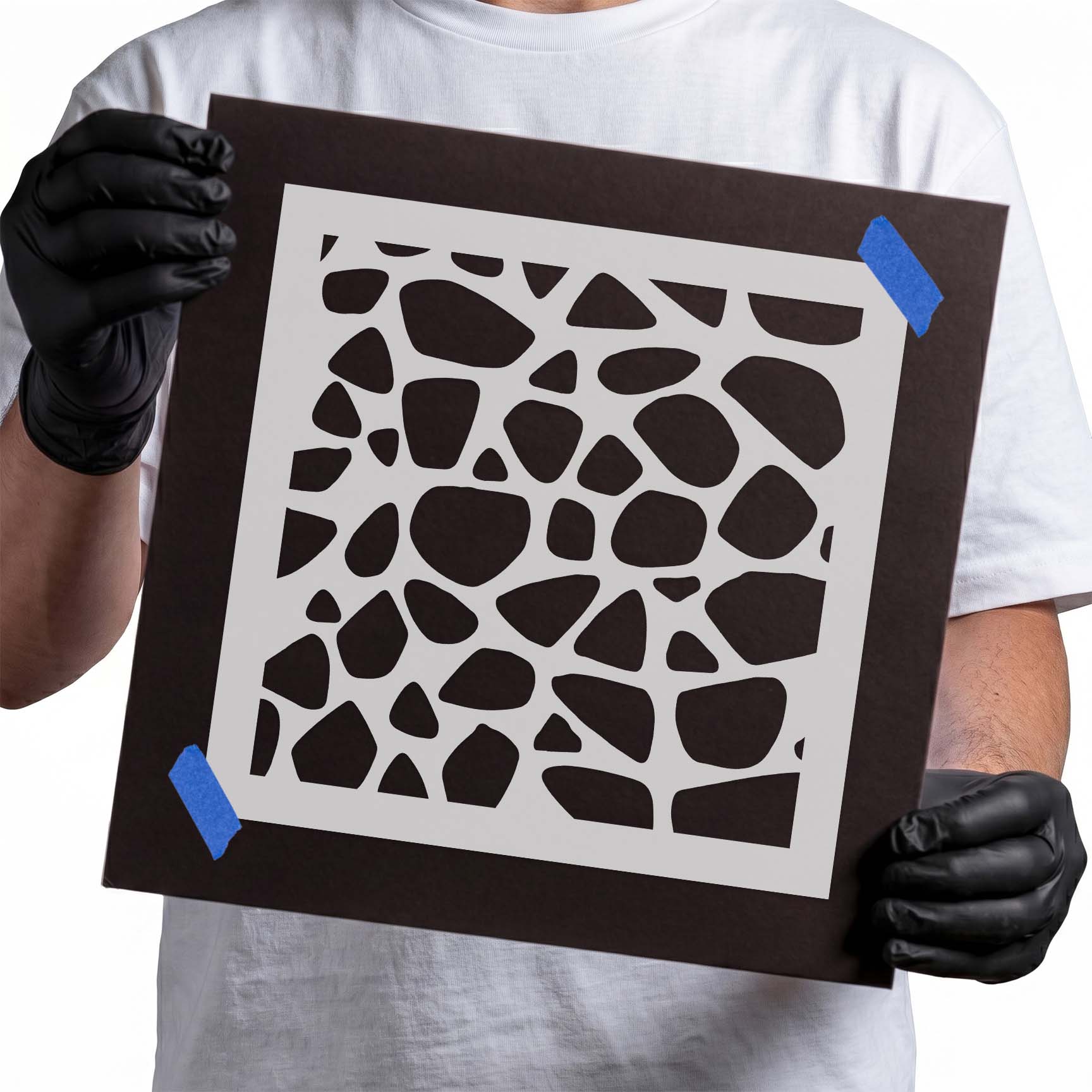 Rock Pattern Stencil
