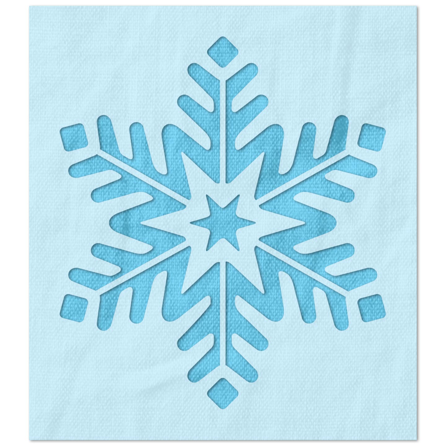 Six Point Snowflake Stencil
