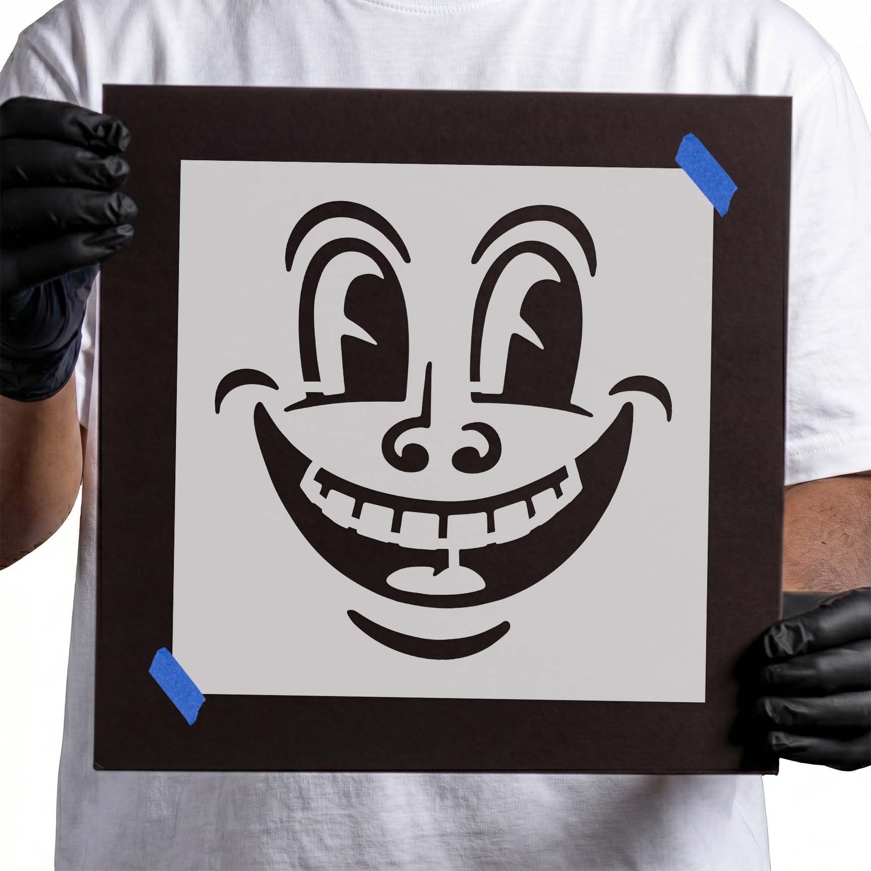 Smiley Face Stencil