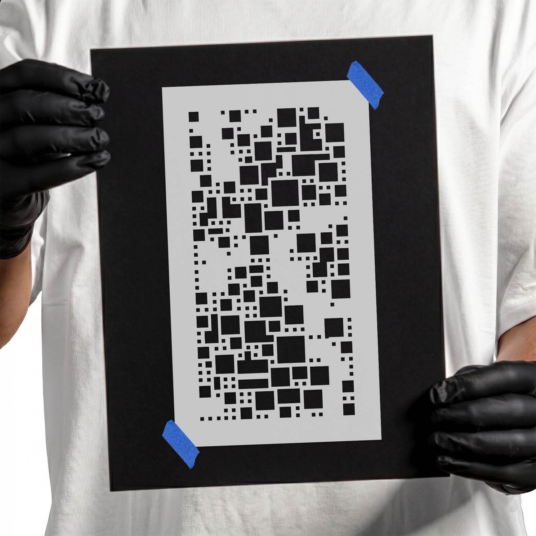 Squares Pattern Stencil