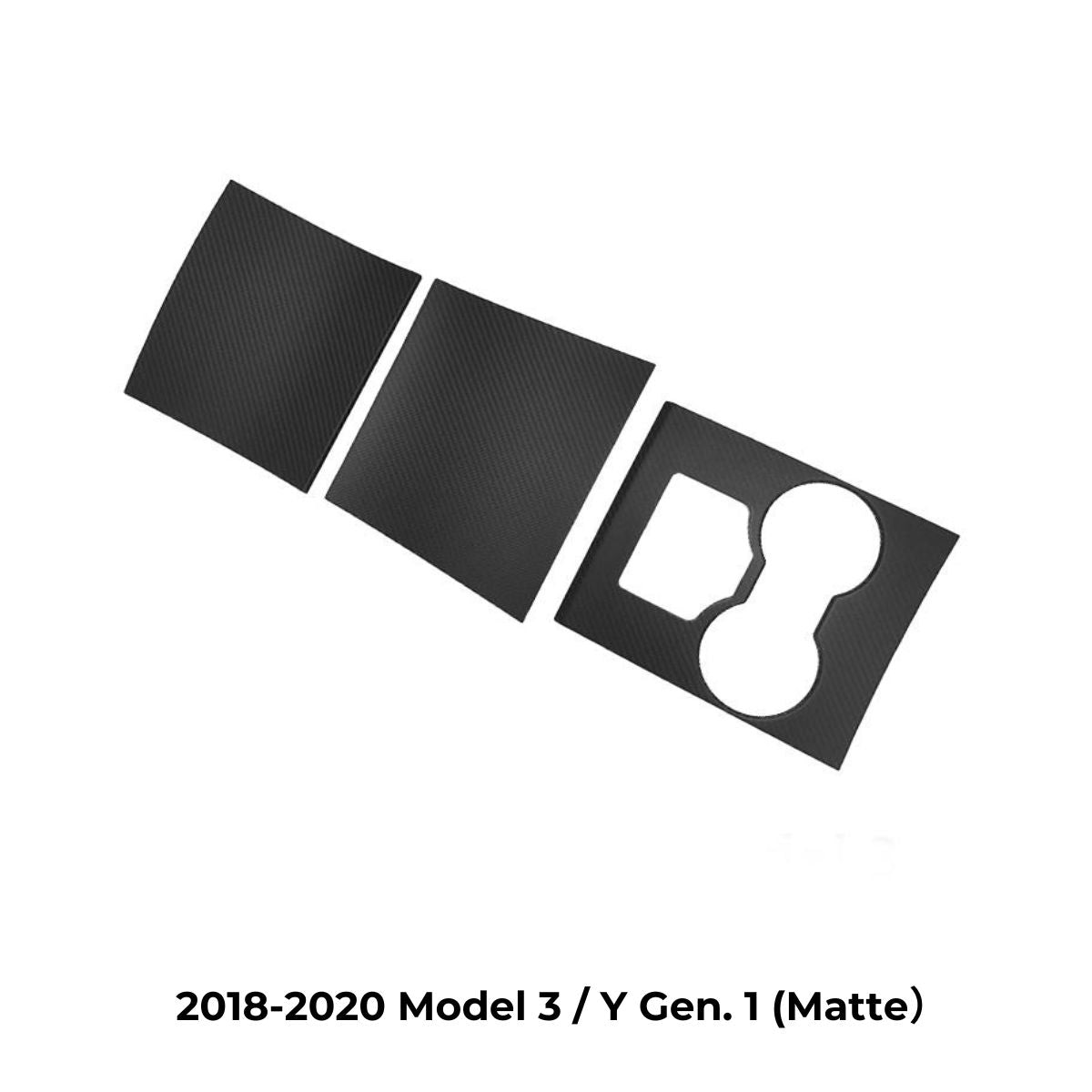 Tesla Model 3 / Y Center Console Wrap Cover (Gen. 1 & 2 & 3) - Carbon Fiber Interior Mods