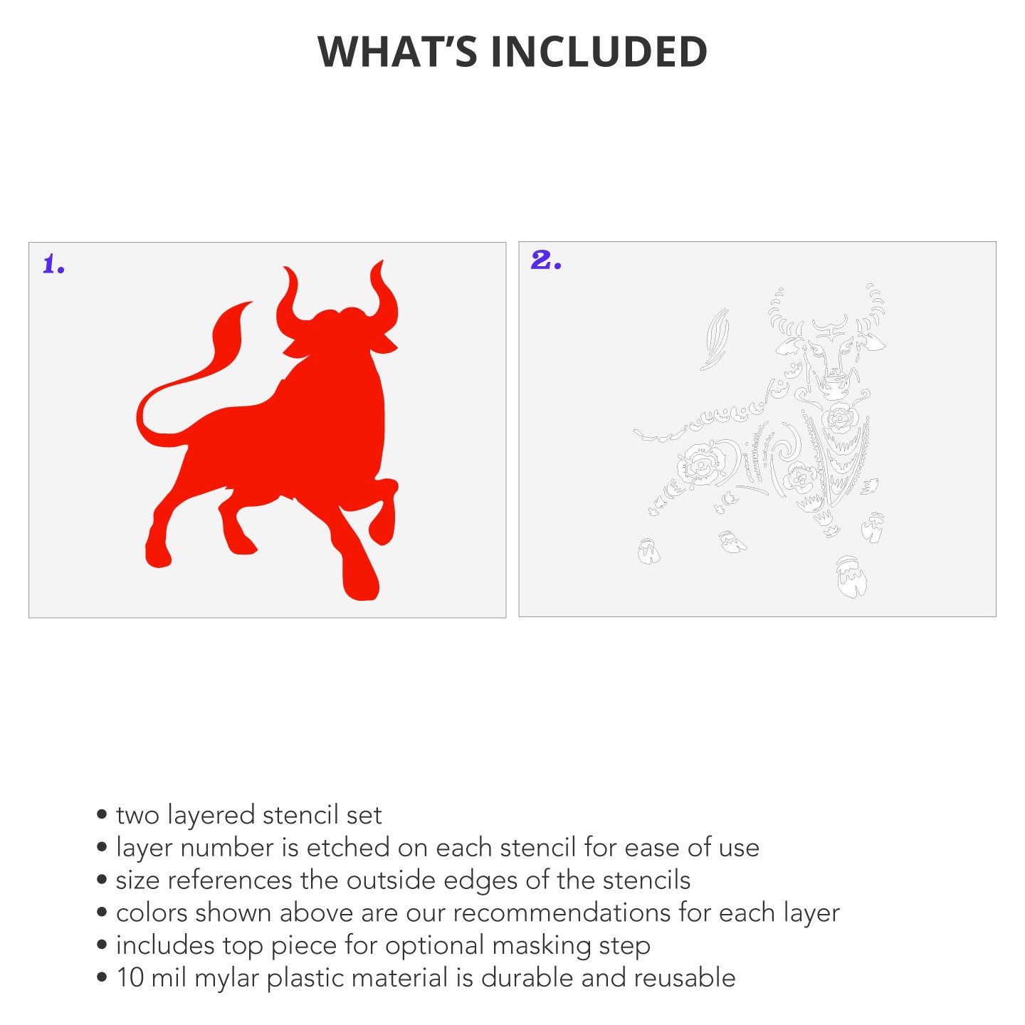 Year of the Ox 2 Layer Stencil Set