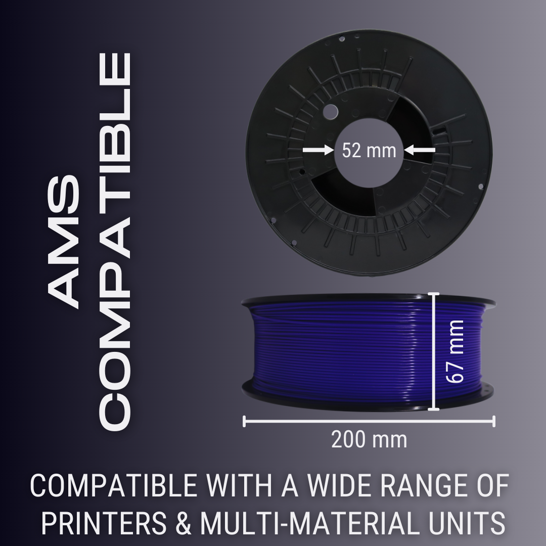 Obsidian Black AF 1.75mm PCTG Filament Made in the USA!