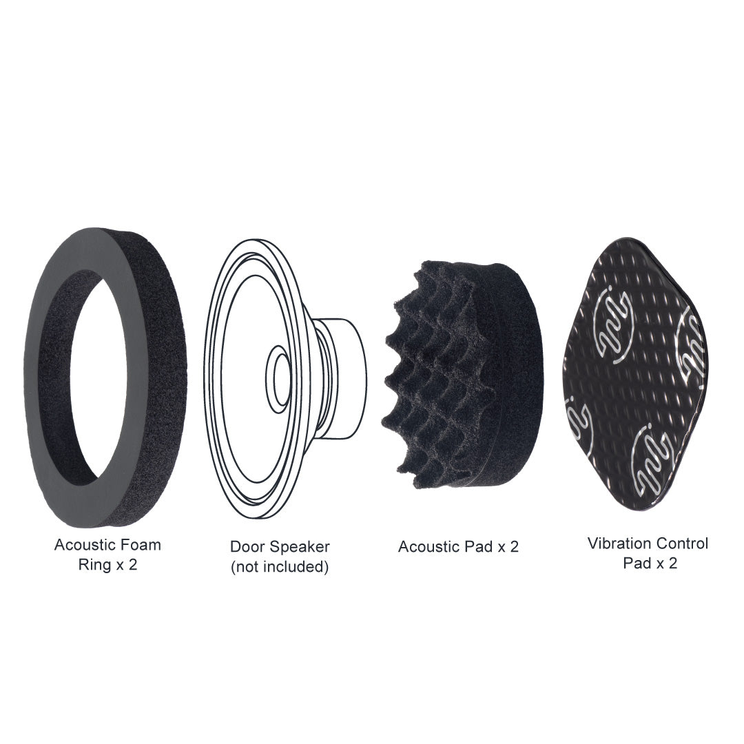 Beat-Sonic DMS-SP301 Door Speaker Acoustic Foam Kit – Universal 6.3 in.