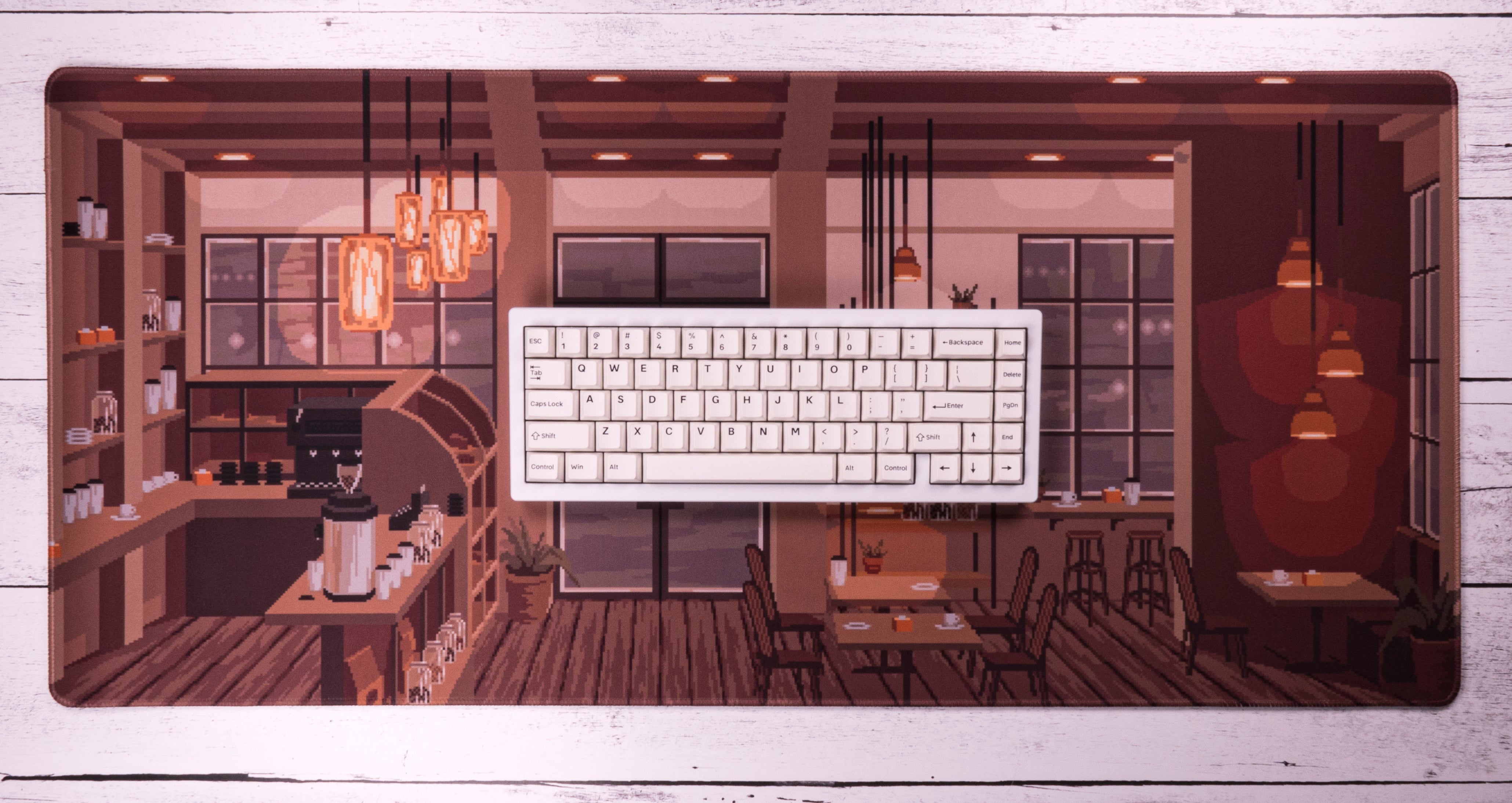 Coffee Shop Desk Mat V2