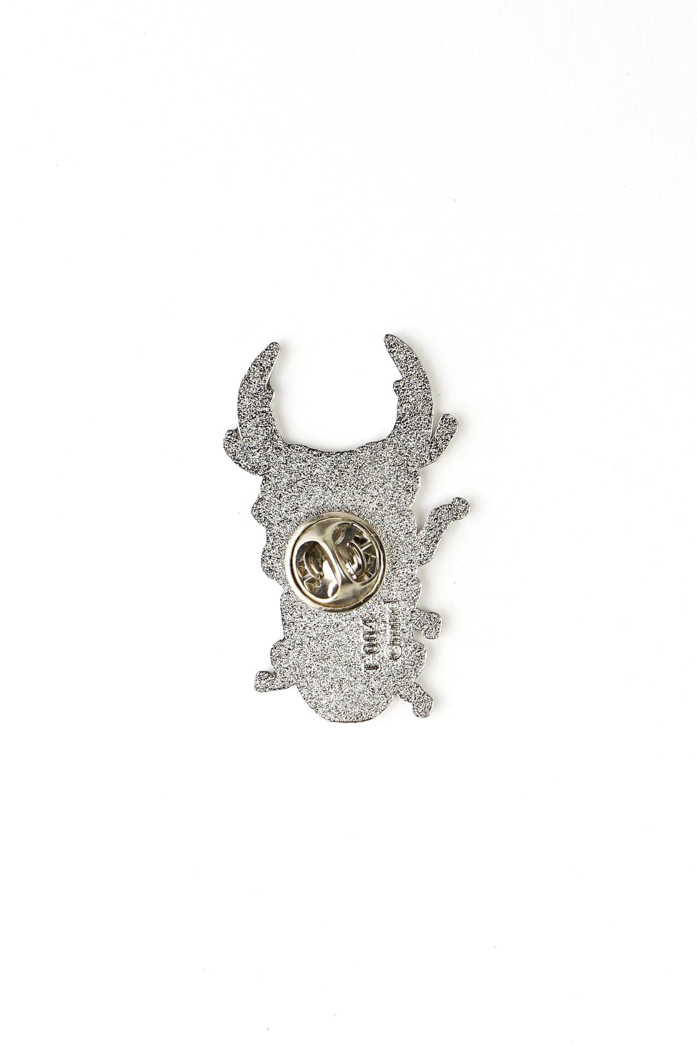 Japanese Stag Beetle Enamel Pin (Dorcus hopei binodulosus)